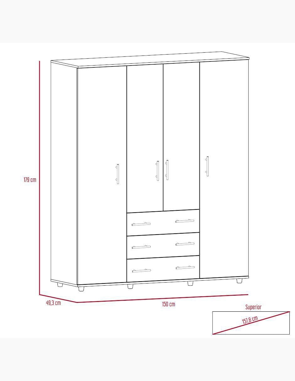 Armario Fontan Closet Fontan Cafe de melamina 7