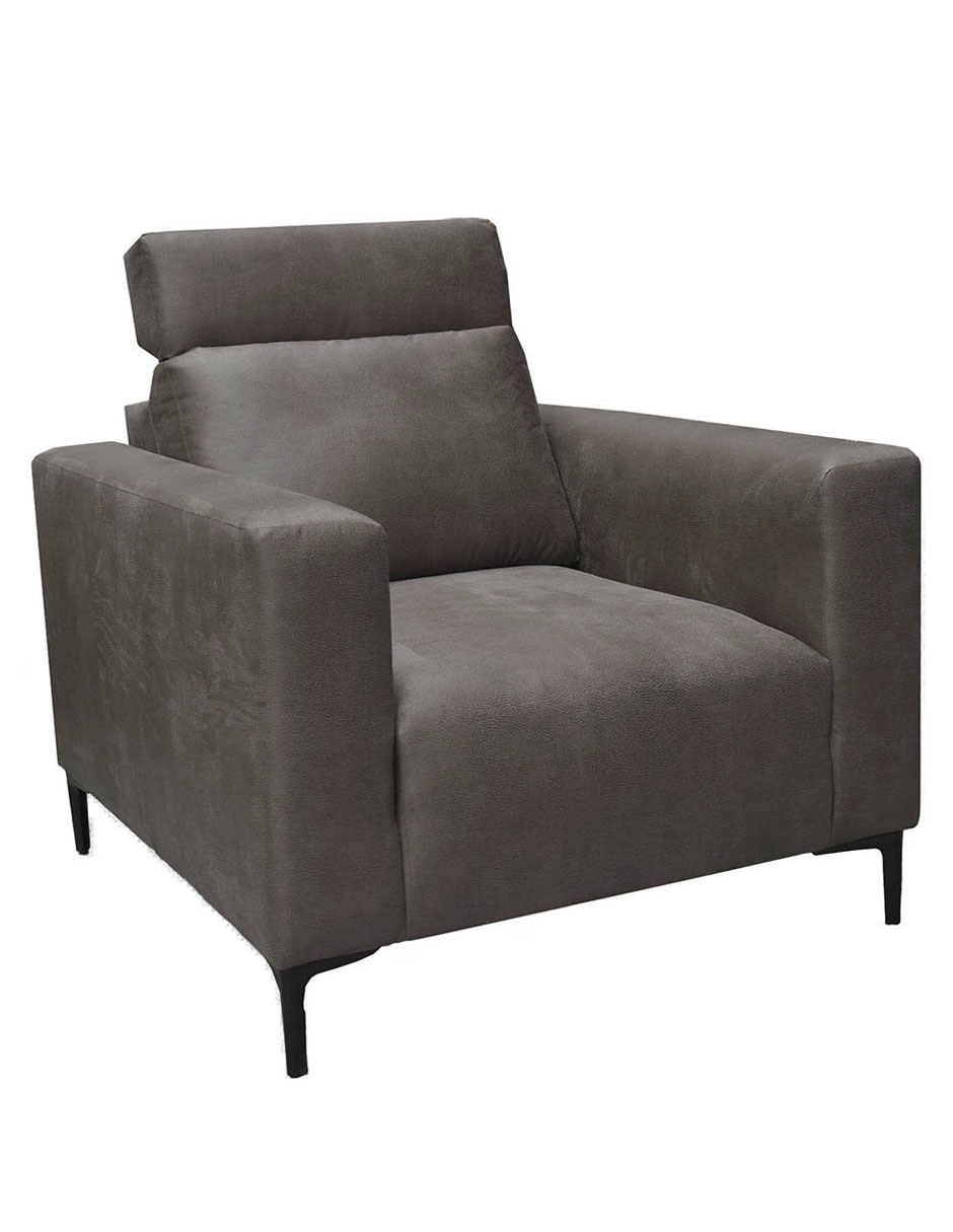 SILLÓN LOCKE POLIÉSTER, GRIS