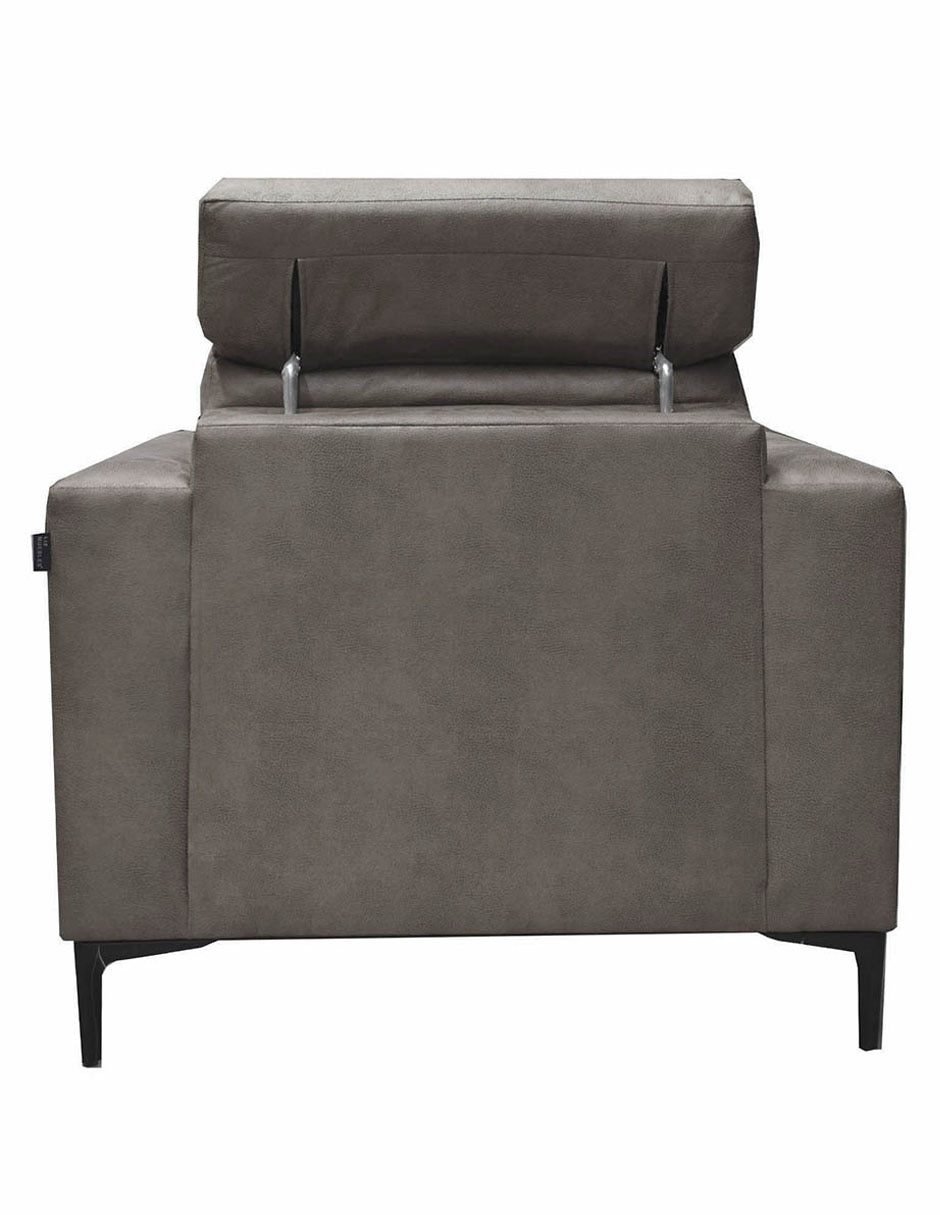 SILLÓN LOCKE POLIÉSTER, GRIS