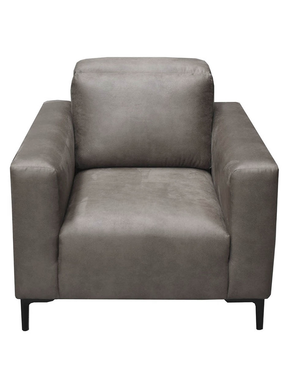SILLÓN LOCKE POLIÉSTER, GRIS