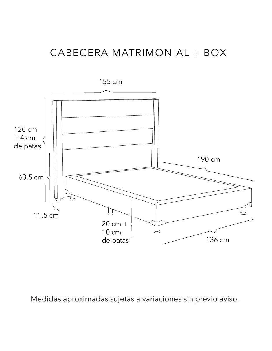 "set recámara" dicasa lugo box omega "de" madera pino