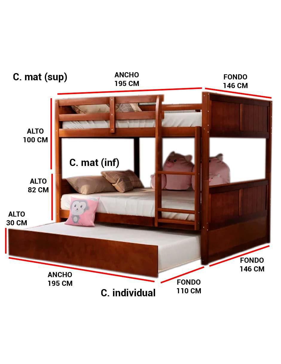 Litera Bright de madera 6