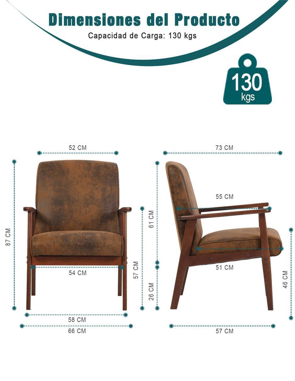 Sillón bruqax vintage "de" suede 13