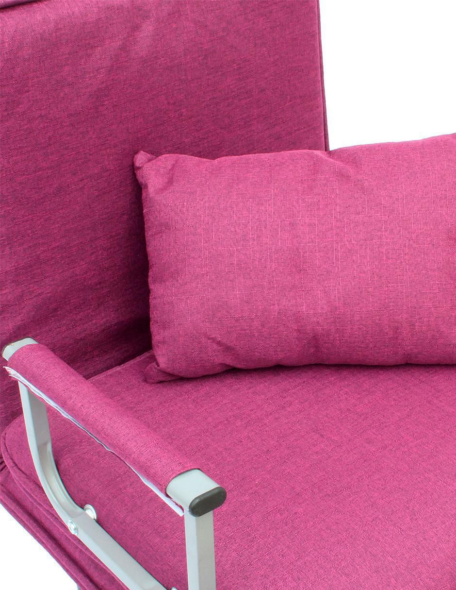 Sofá cama Doruk Rosa de lino 7