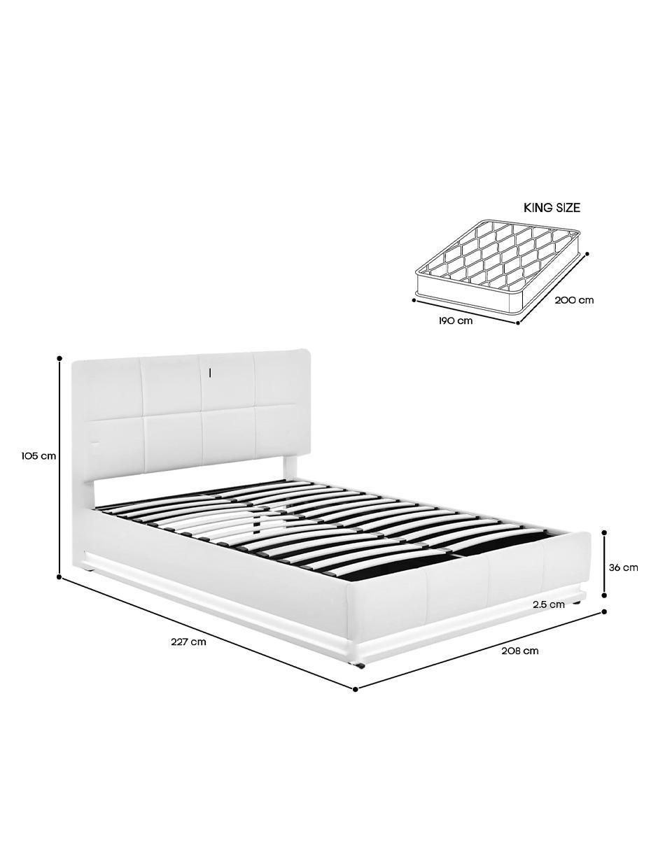 Base para cama Kane de madera pino