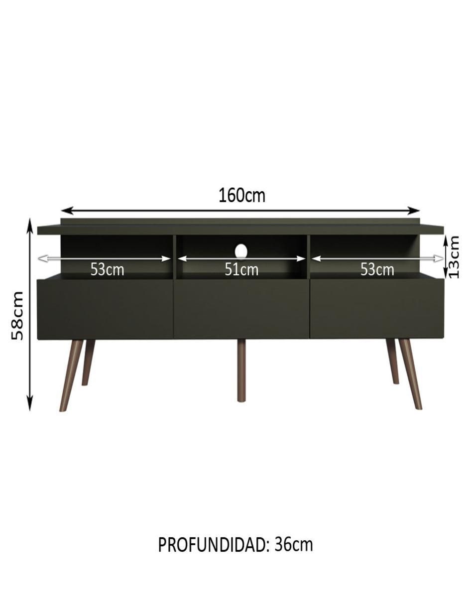 Mesa de tv armable londres de madera 9