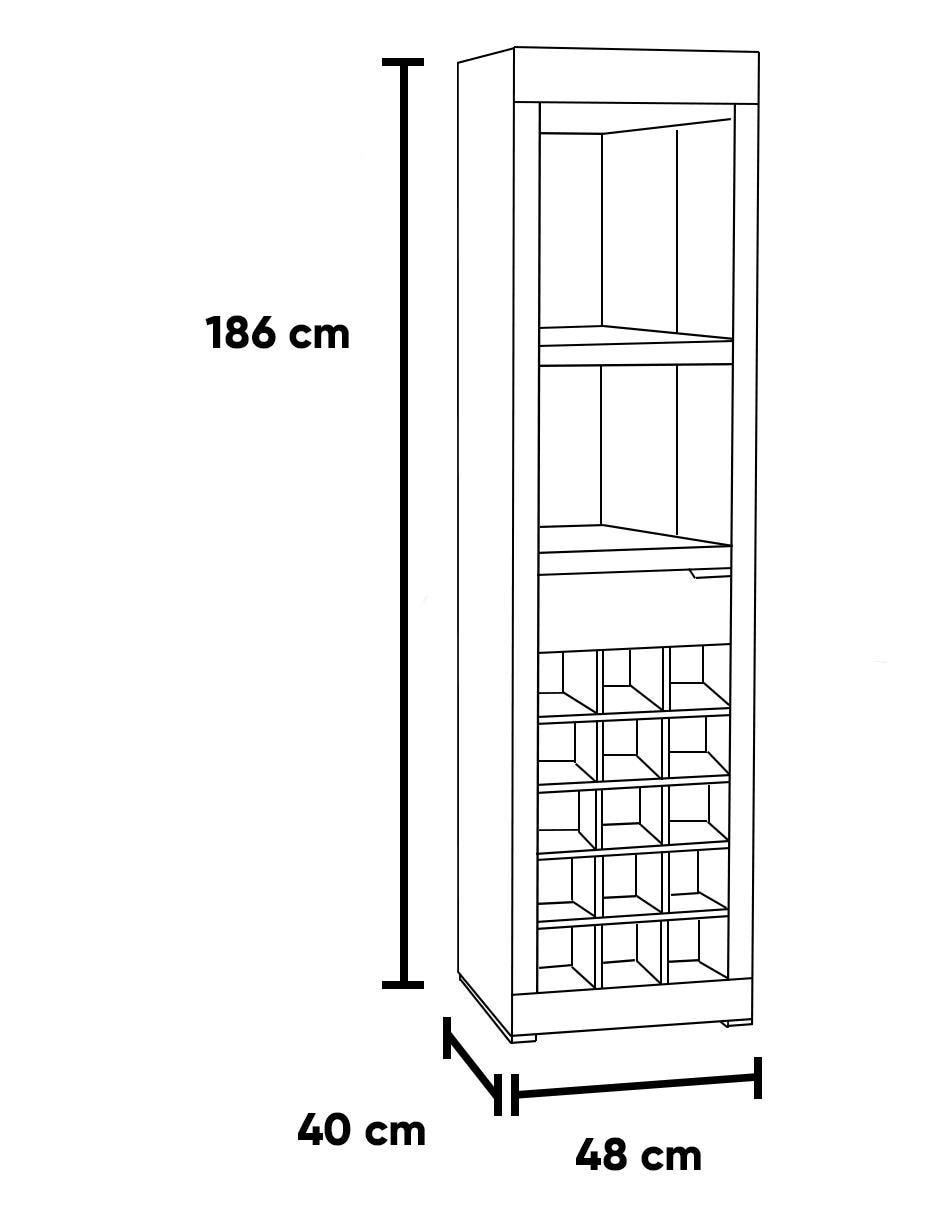 Contrabarra Montecarlo de MDF y madera 5