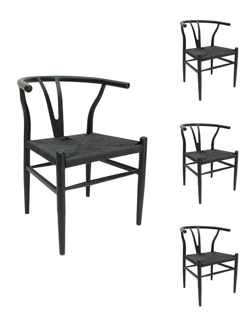 Set de sillas 4 piezas Premium de metal Set de sillas 4 piezas Premium de metal
