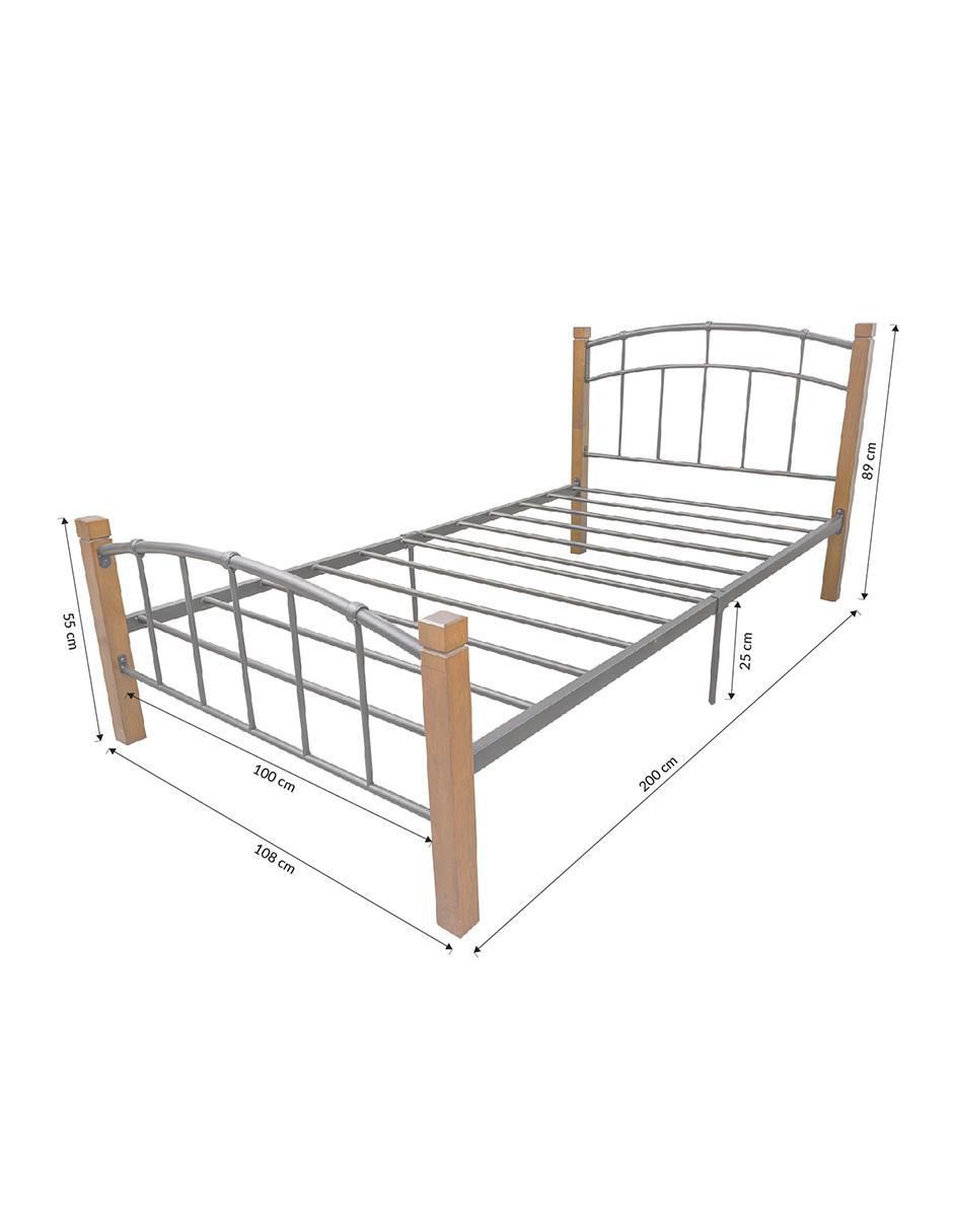 Base para cama Zelda de madera pino 6