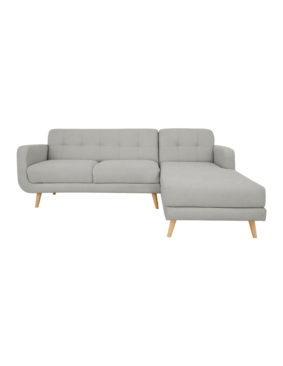 SALA MODULAR SOHO TELA, DERECHO, GRIS
