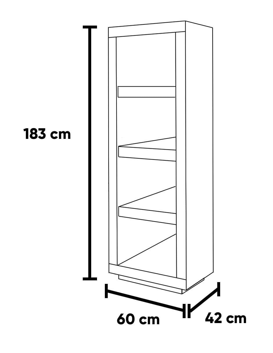 Librero Omara - Roble de MDF 5