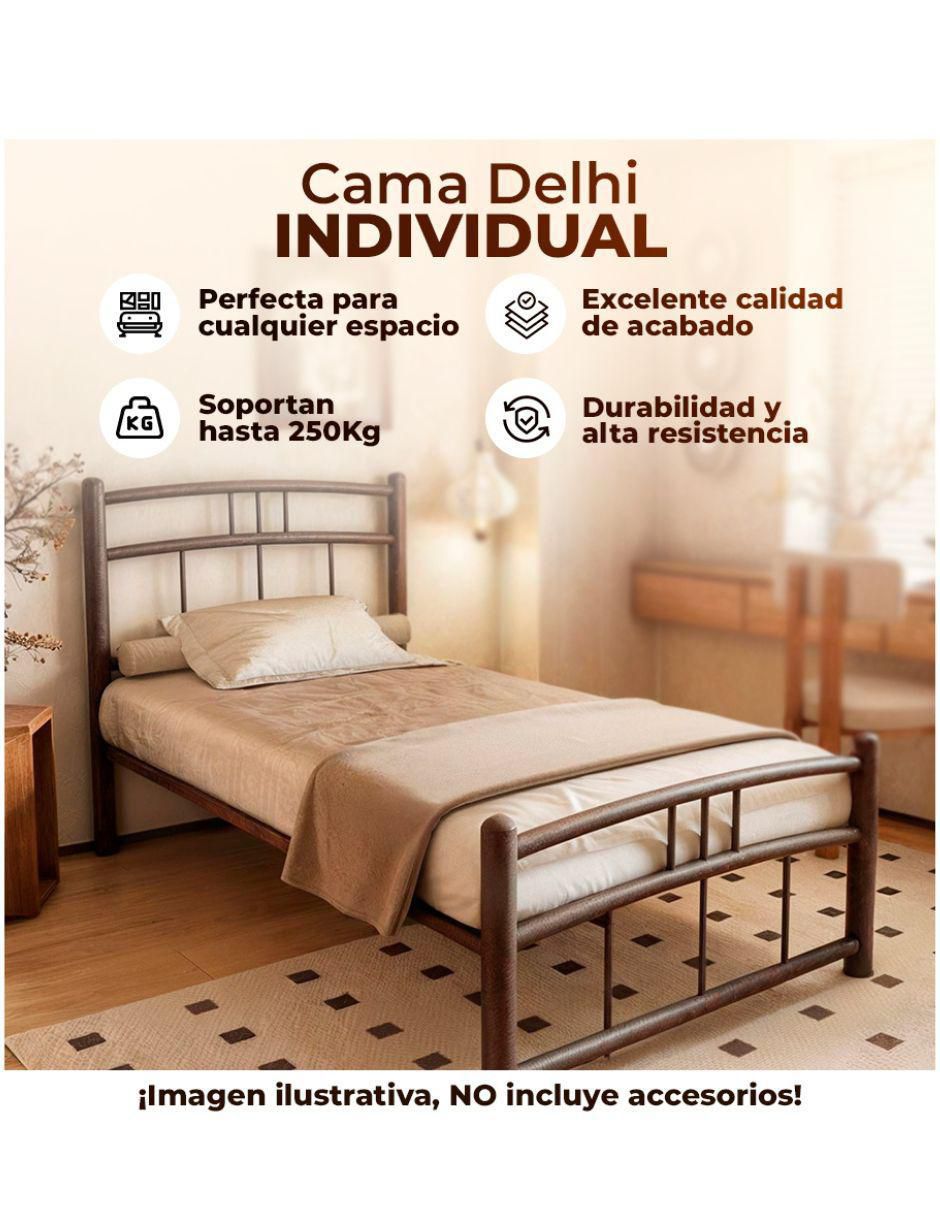 Cama Industrial de acero individual 2