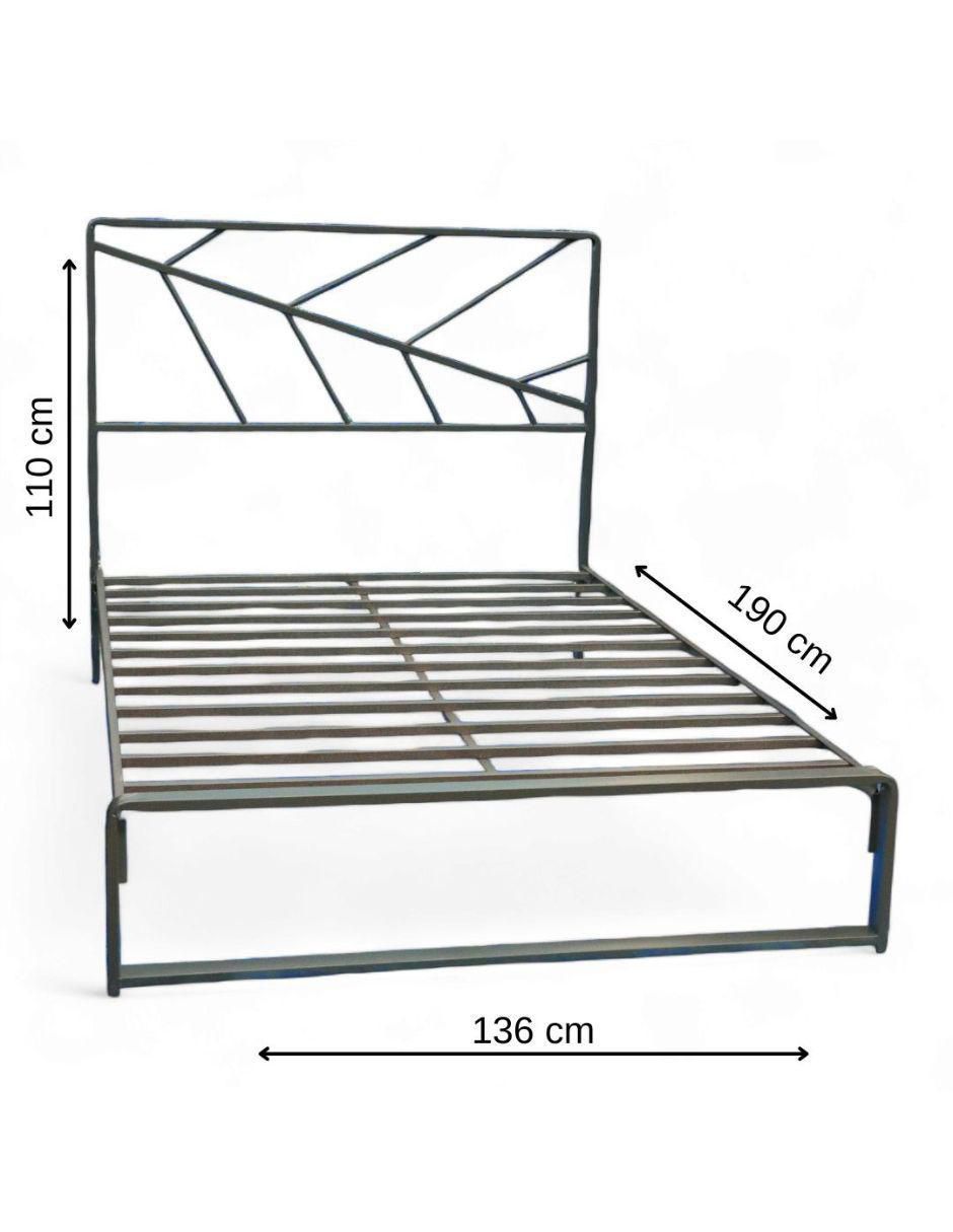 Cama industrial de acero matrimonial 11