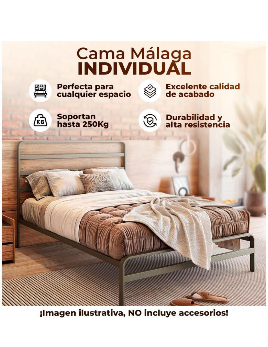 Cama Industrial de acero individual 3