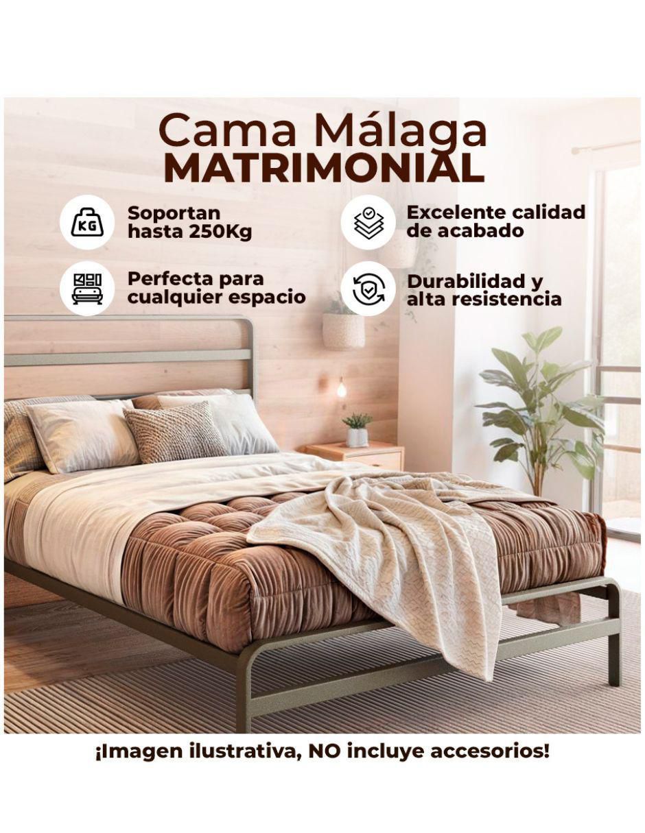 Cama Industrial de acero matrimonial 4