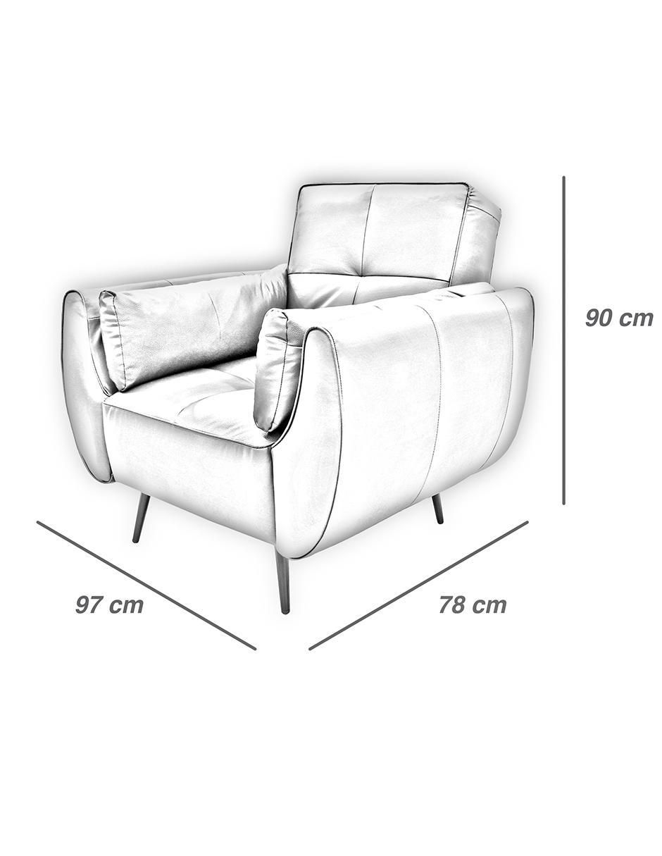 Sillón confortopiel toronto "estilo" contemporáneo "de" madera pino