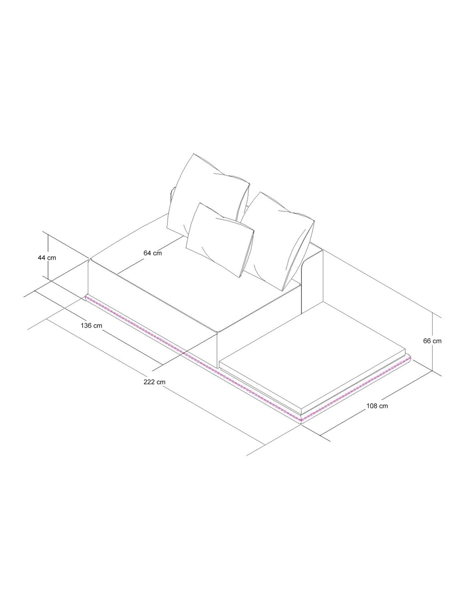 Love seat Norman 9