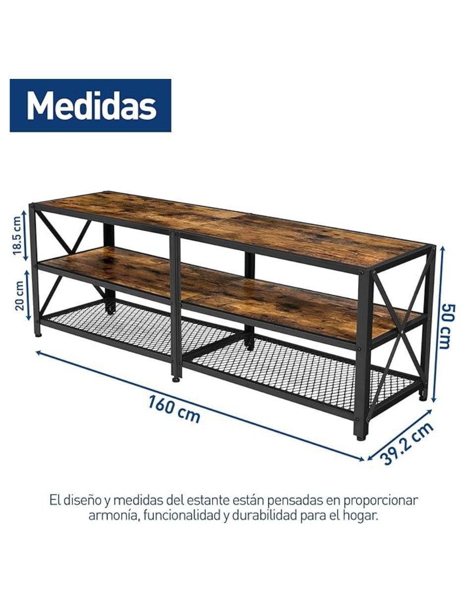 Mueble de tv de metal y madera 2