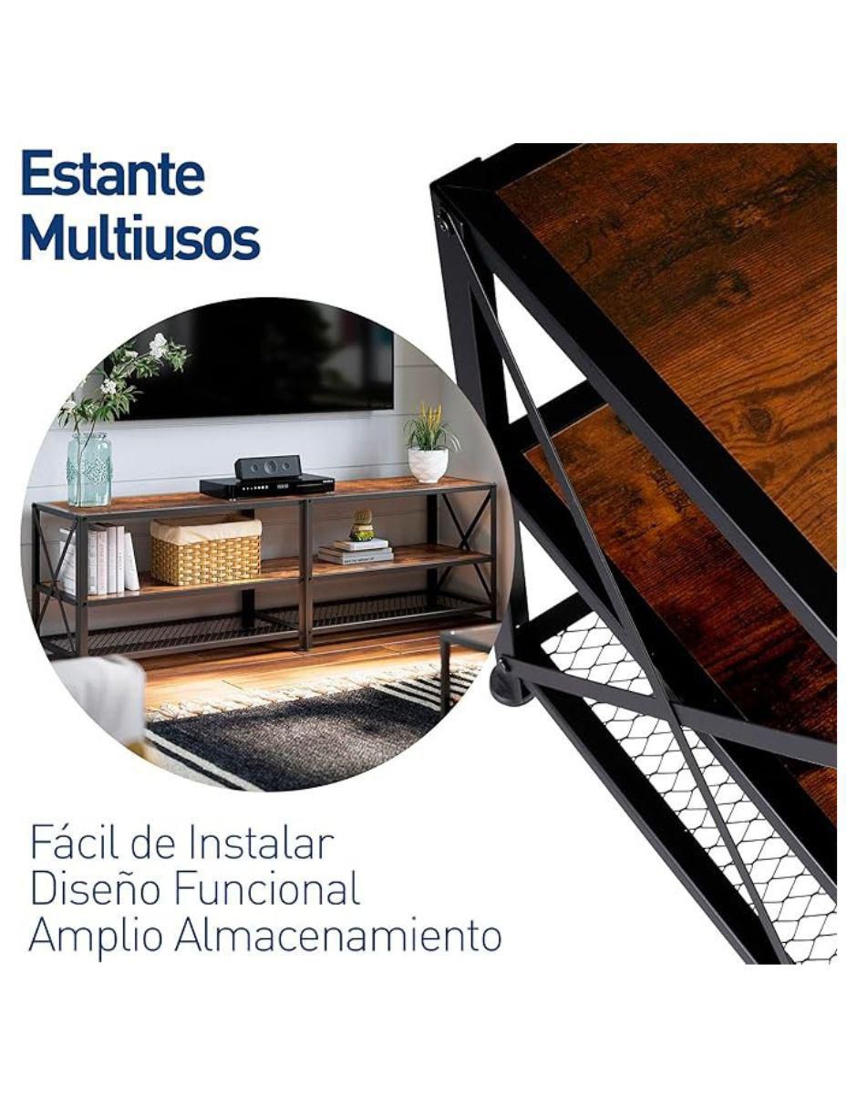 Mueble de tv de metal y madera 3