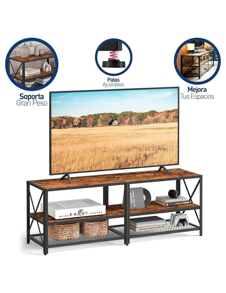 Mueble de tv de metal y madera 6