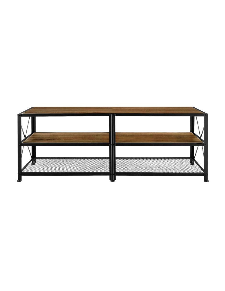 Mueble de tv de metal y madera 10