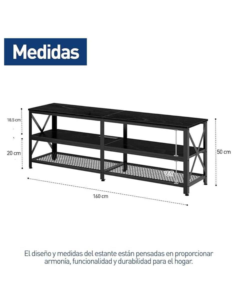 Mueble de tv de metal y madera 2