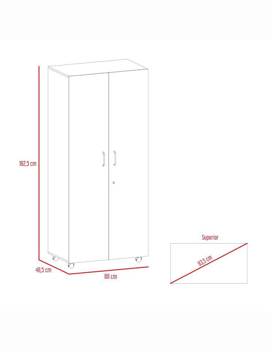 Armario Iko Closet Iko Beige de melamina 8