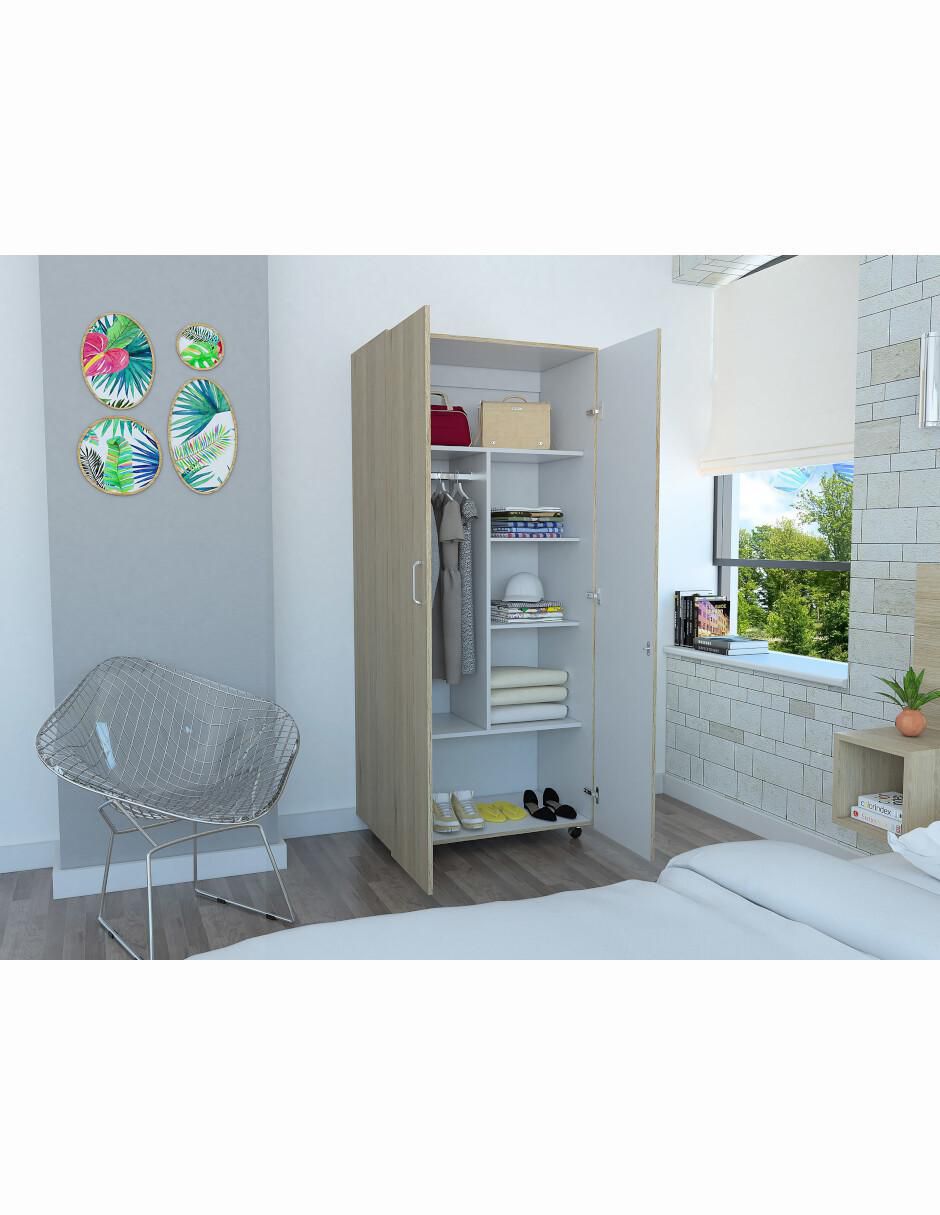 Armario Iko Closet Iko Beige de melamina 7