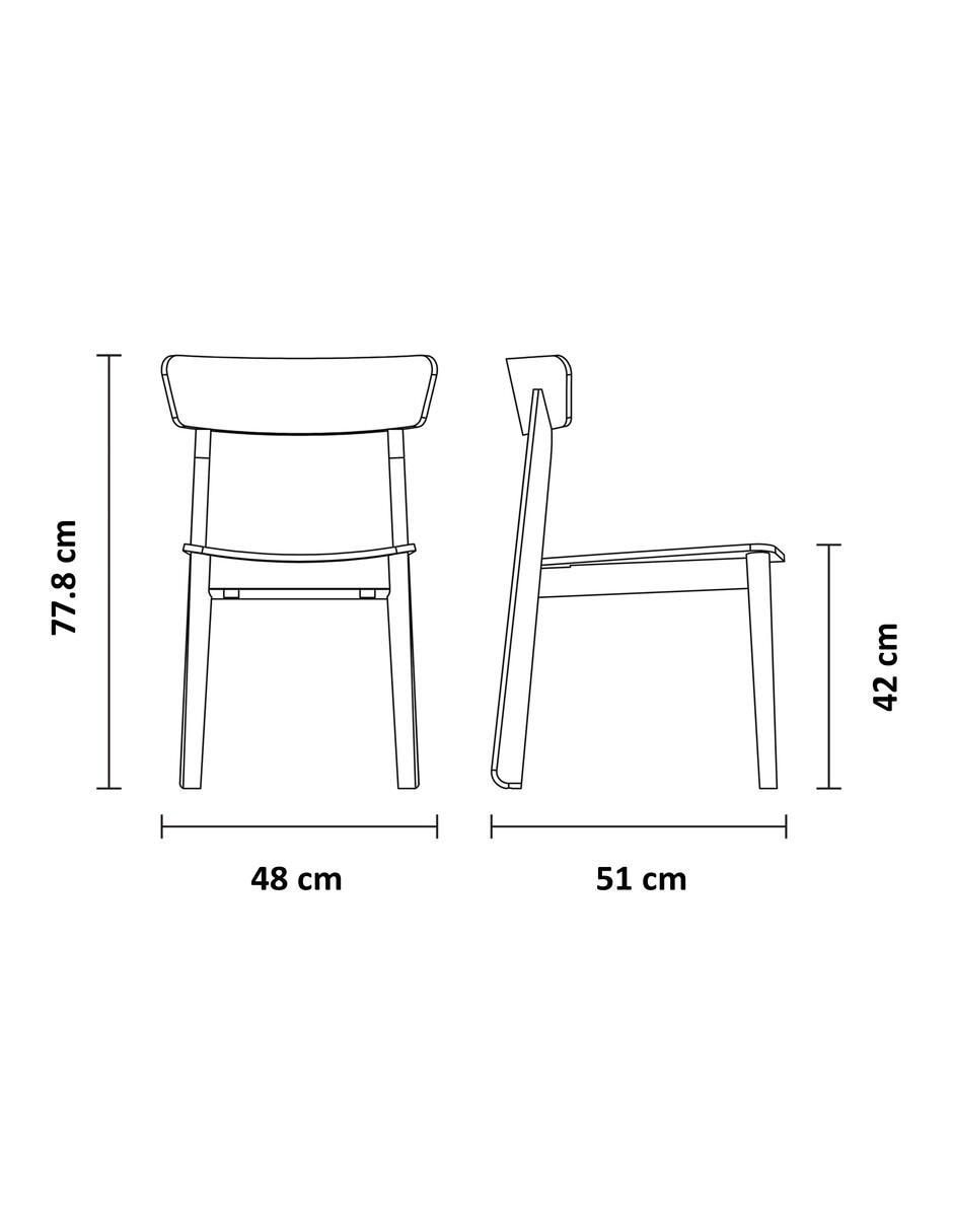 Silla Kyoto de madera 5