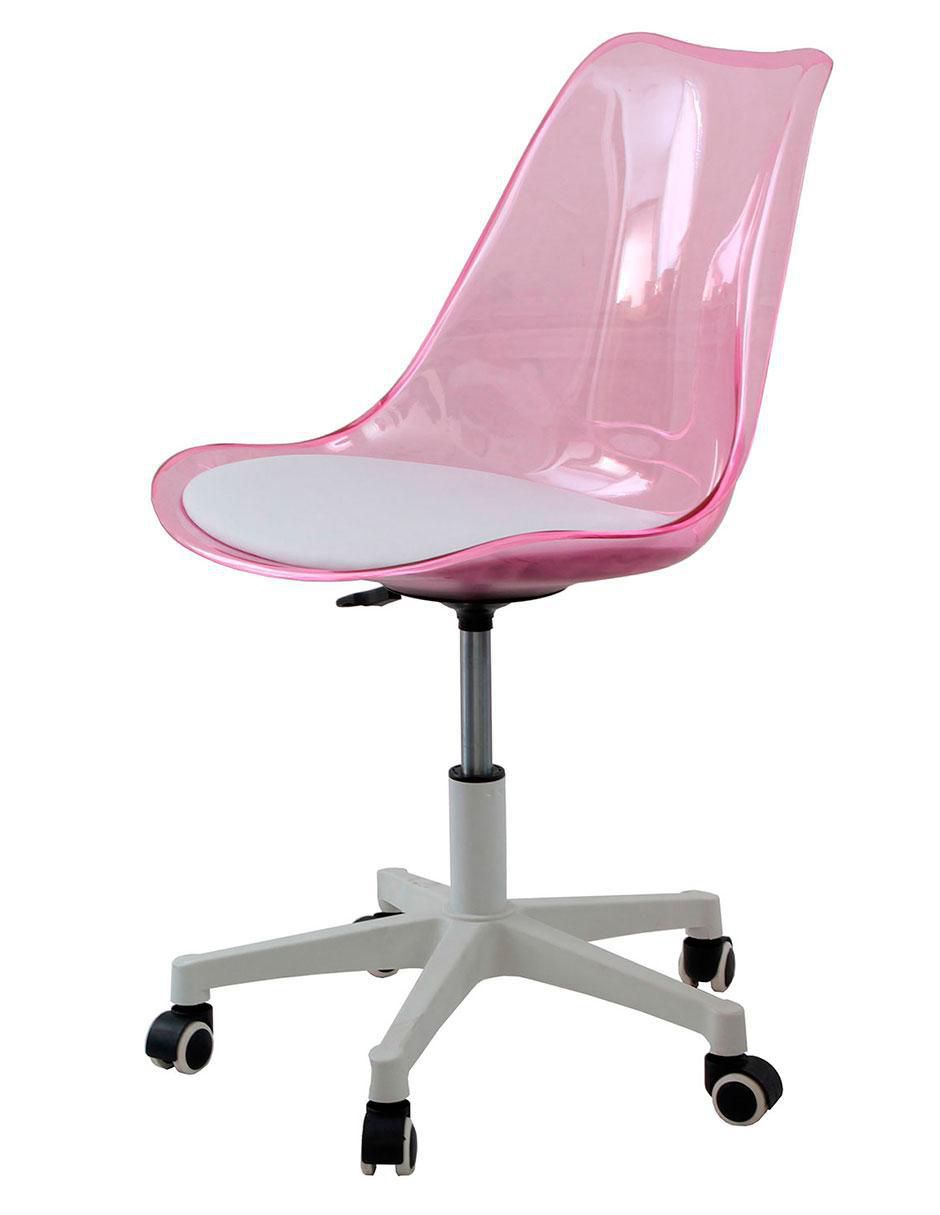 Silla Hug Rosa de metal 2