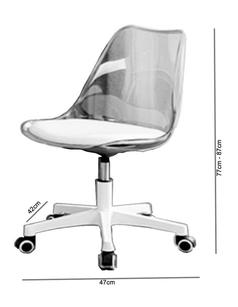 Silla Hug Rosa de metal 8