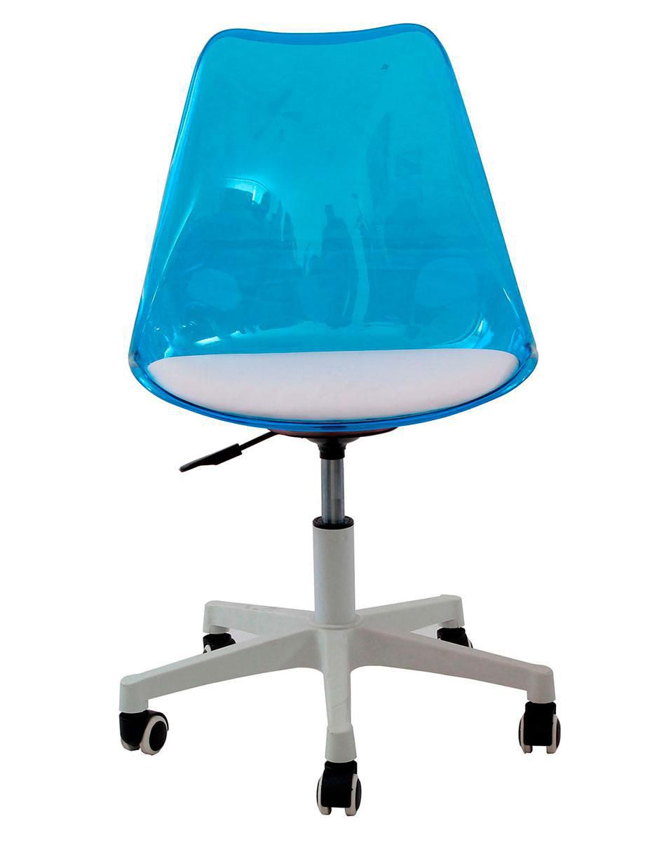 Silla Hug Azul de metal Silla Hug Azul de metal