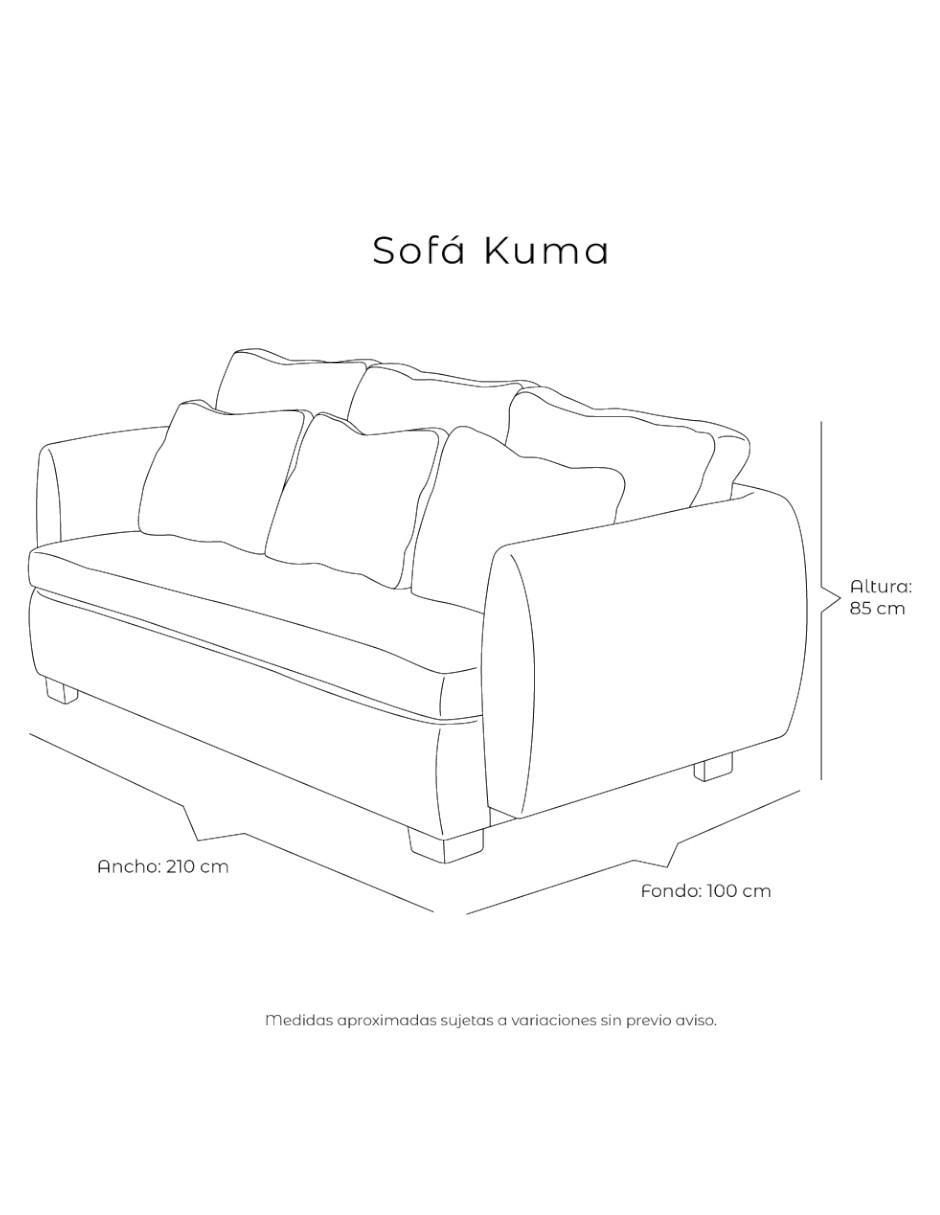 Sofá Kuma de tela 7