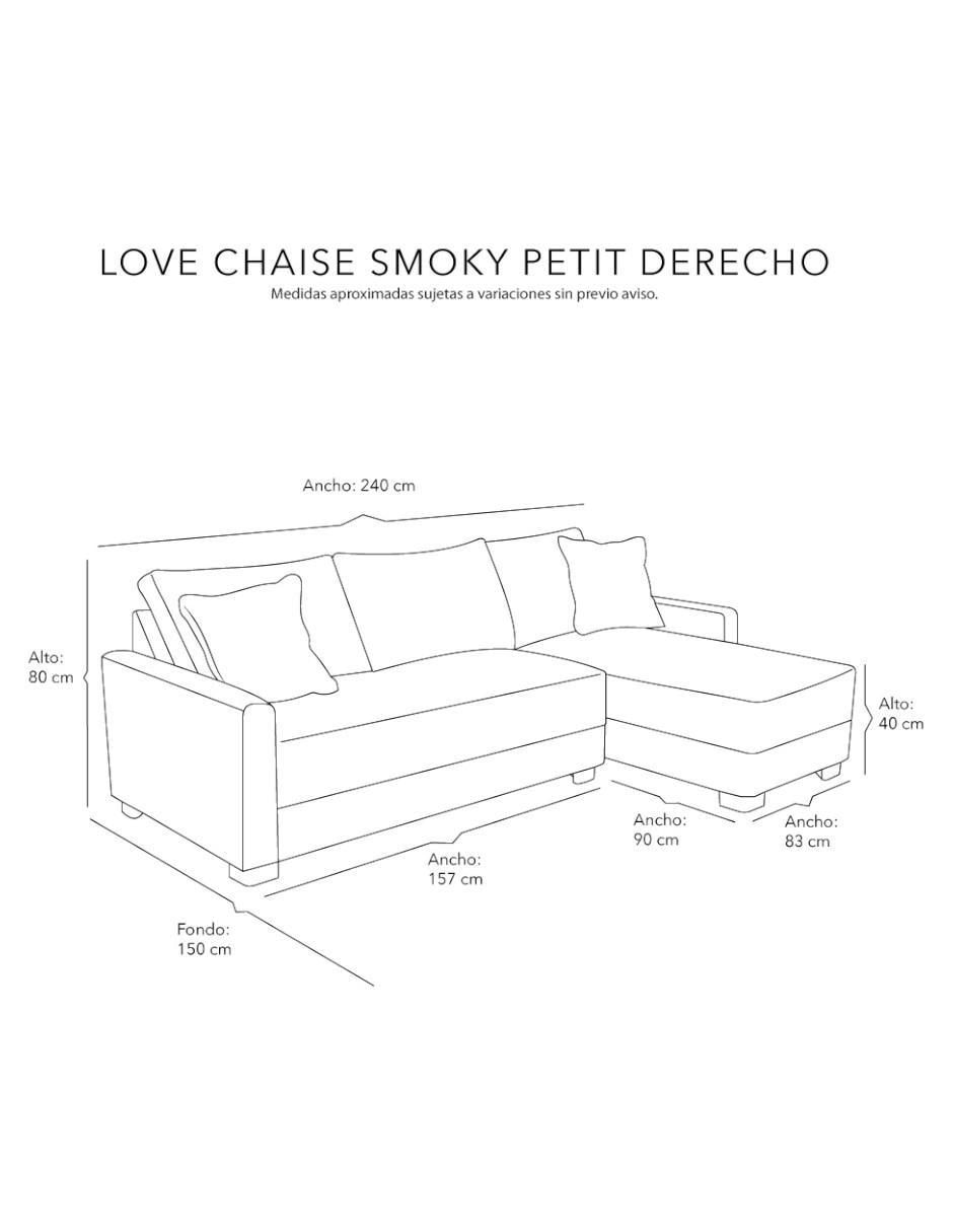 Chaise lounge Smoky Petit de tela 9