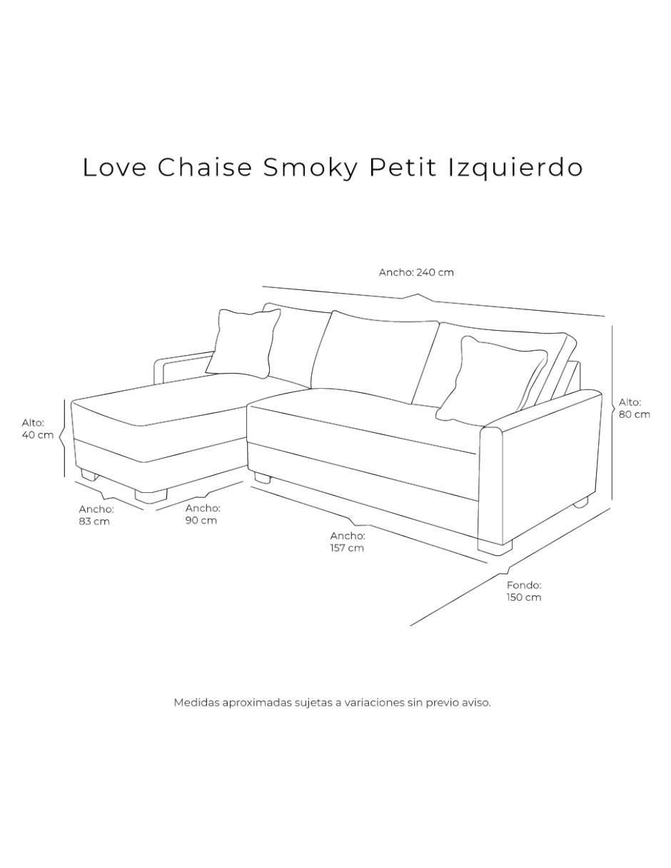 Chaise lounge Smoky Petit de tela 9
