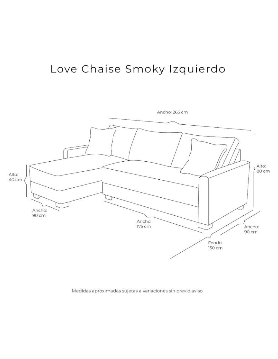 Chaise lounge Smoky de tela 9
