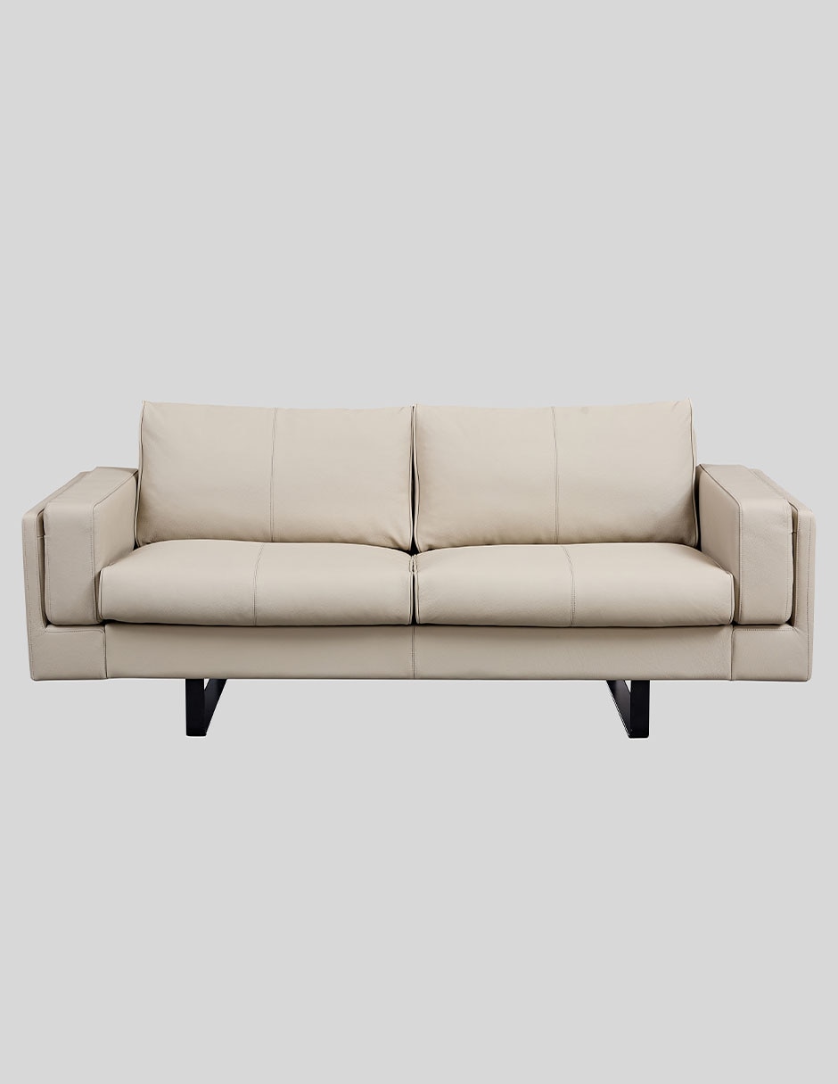 Love seat Galileo de piel