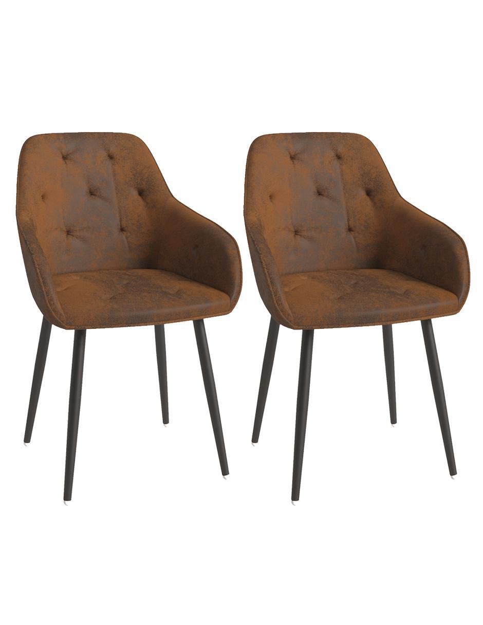 Silla 2 piezas ALEXON DINING CHAIR VINTAGE de tela