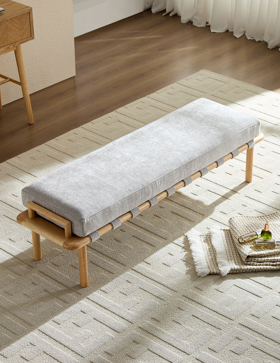 Pie de cama Alva Re de madera 6