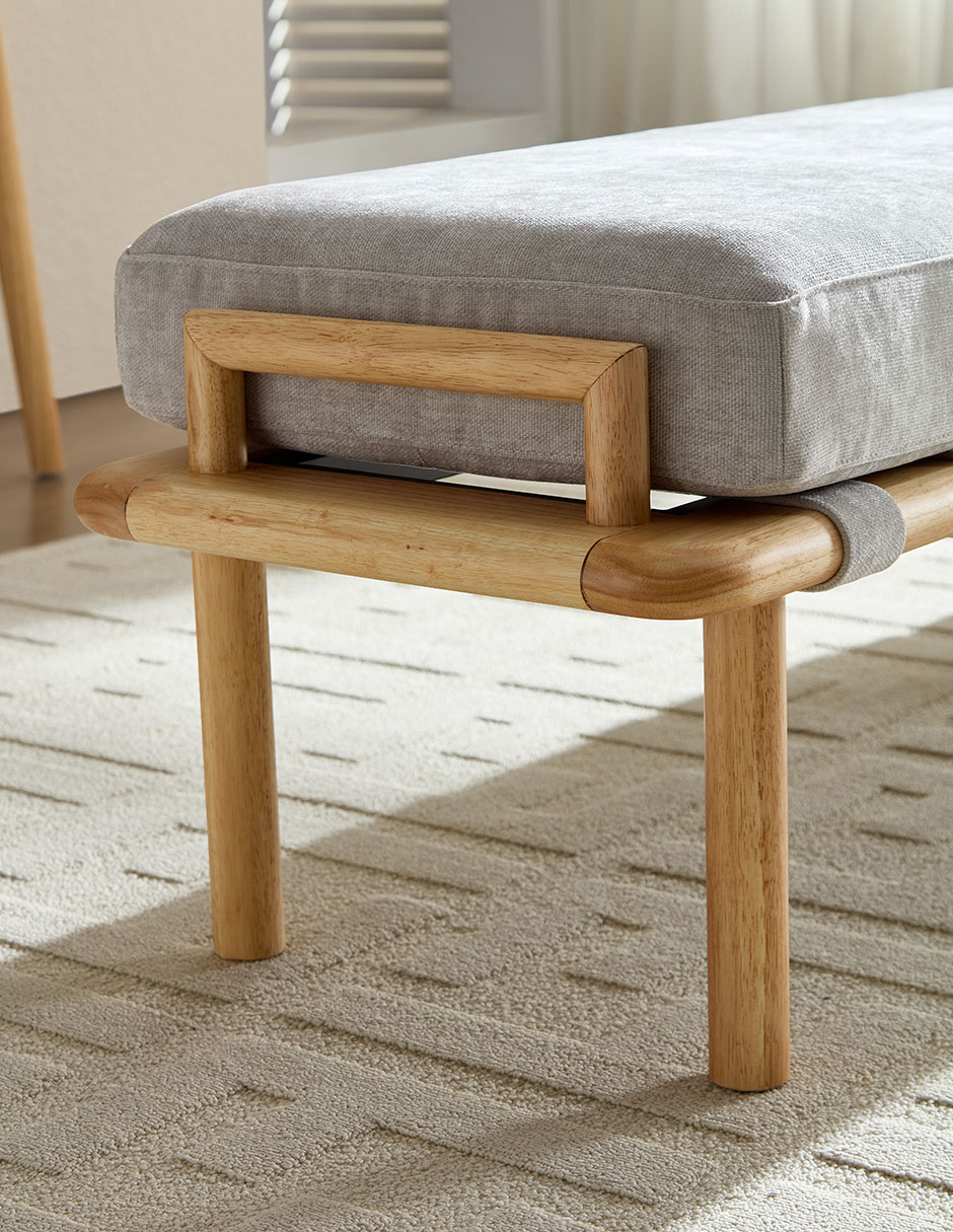 Pie de cama Alva Re de madera 4