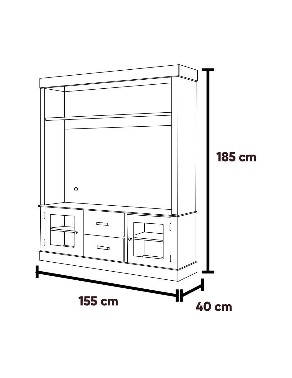 Mueble de tv Toledo de MDF 5