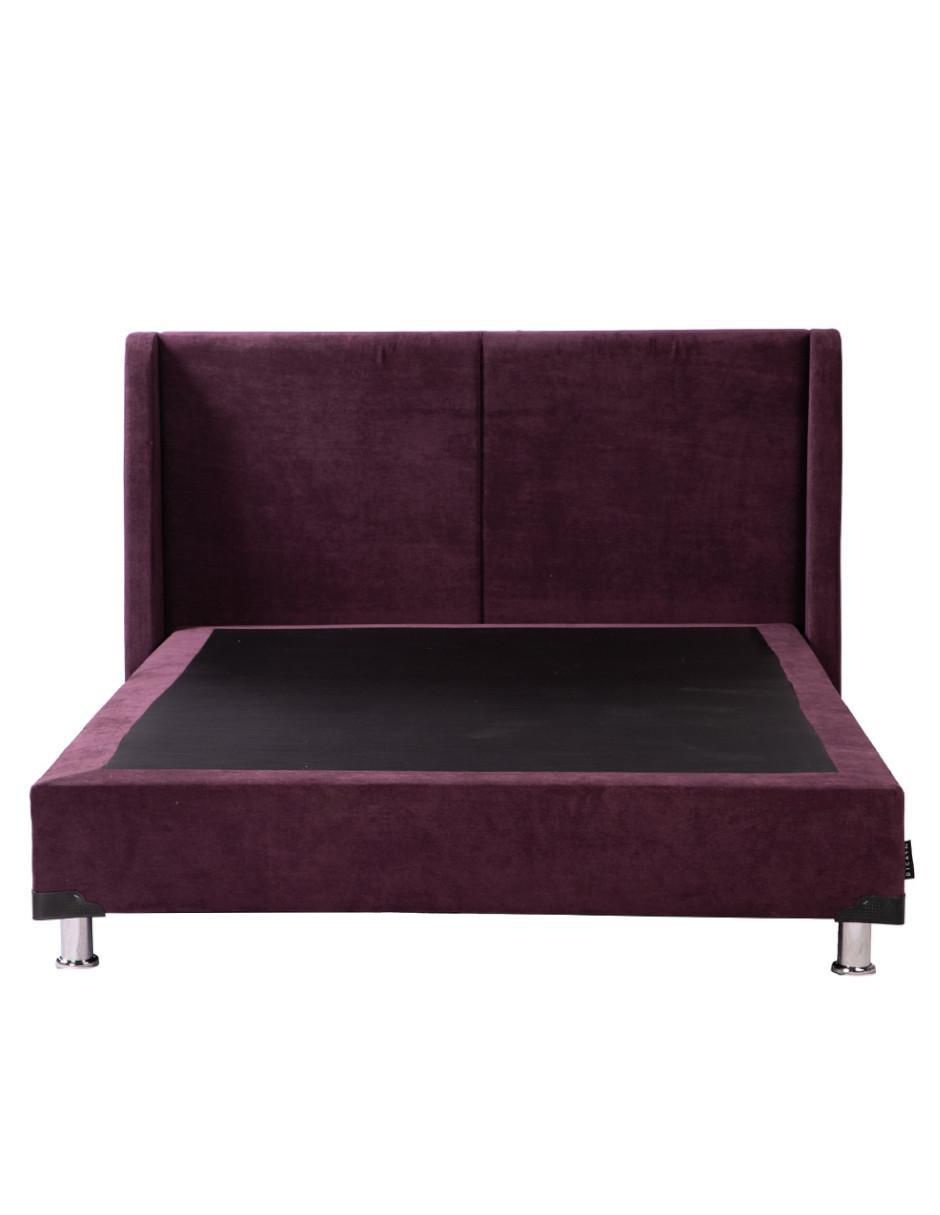 Cama Milan Velvet de madera pino 2