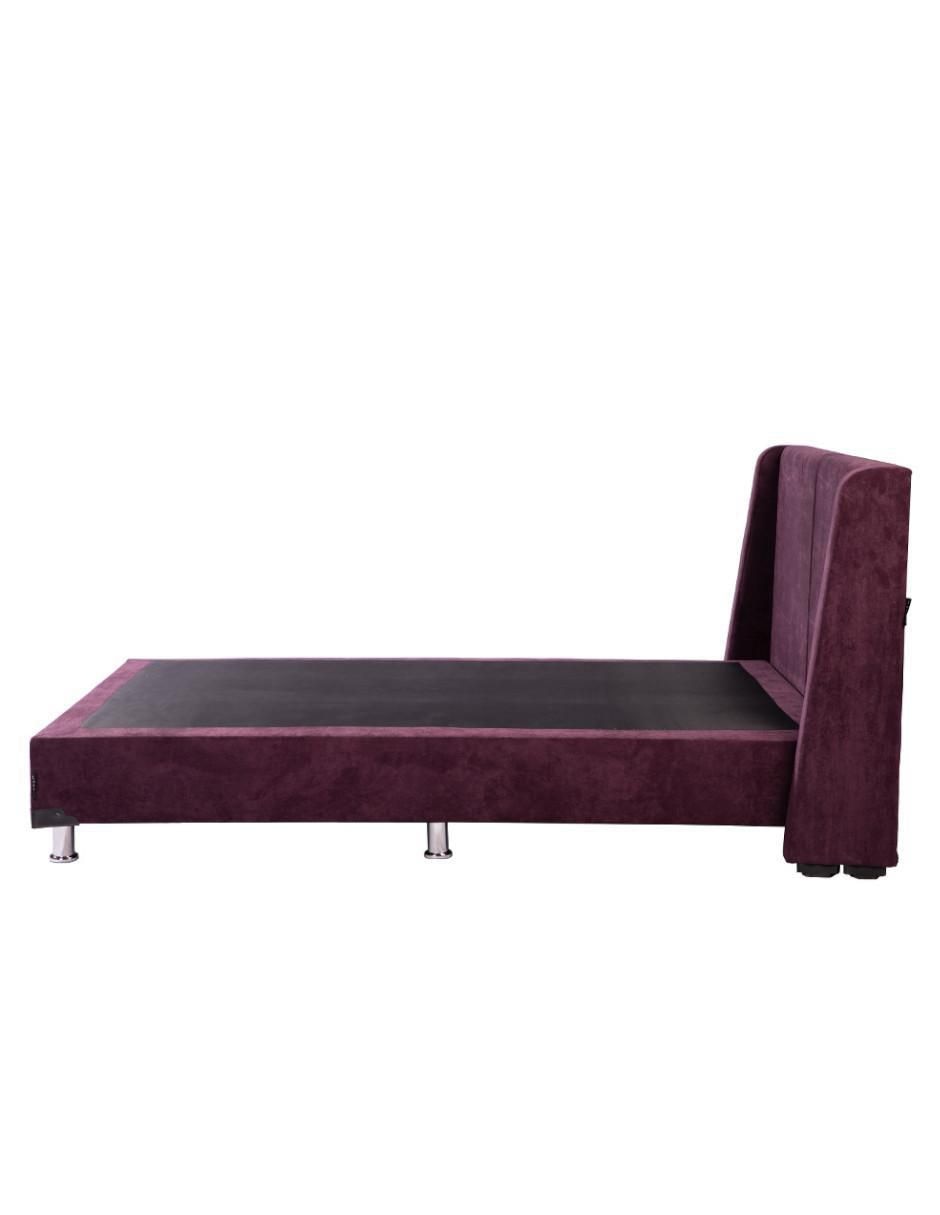 Cama Milan Velvet de madera pino 4