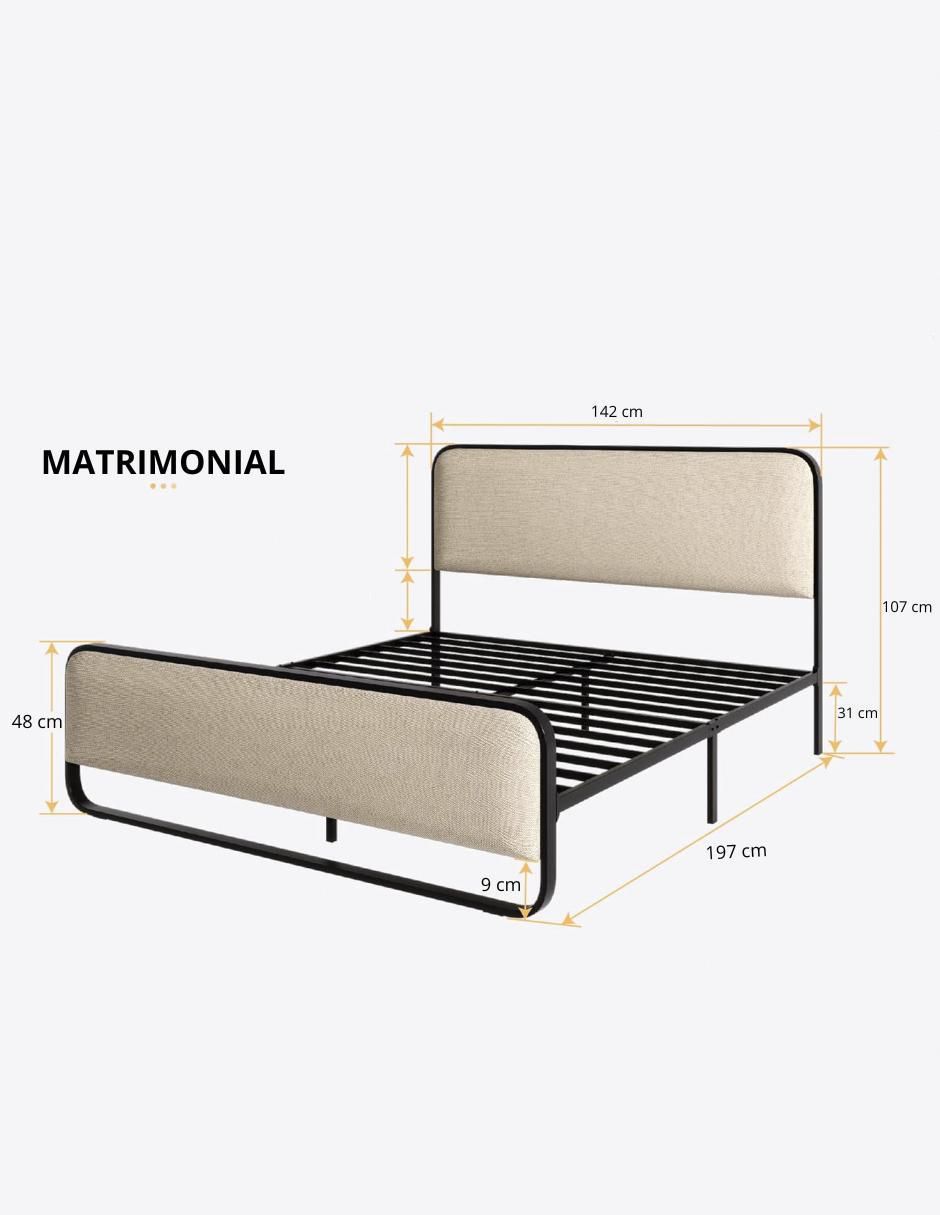Base para cama de metal 5
