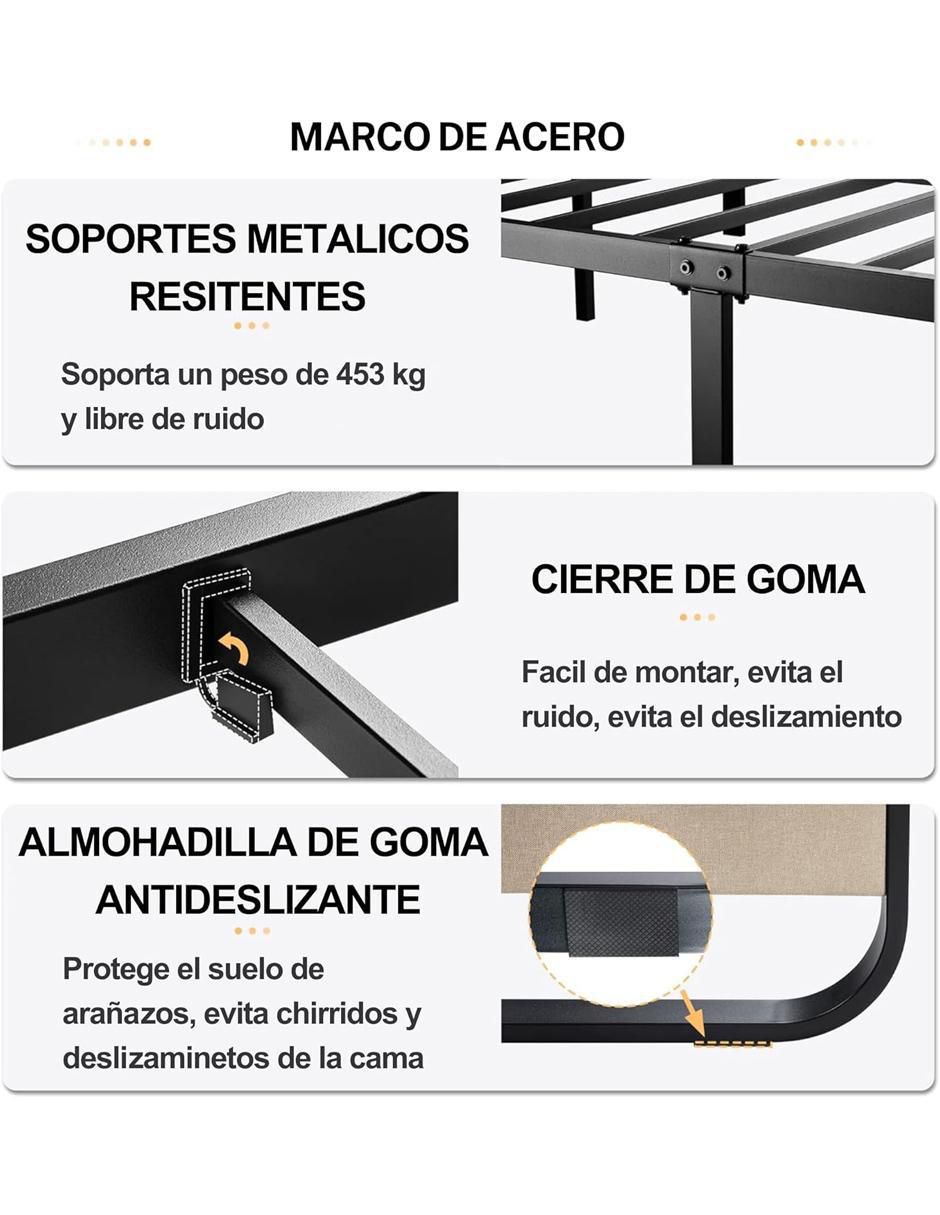 Base para cama de metal 2