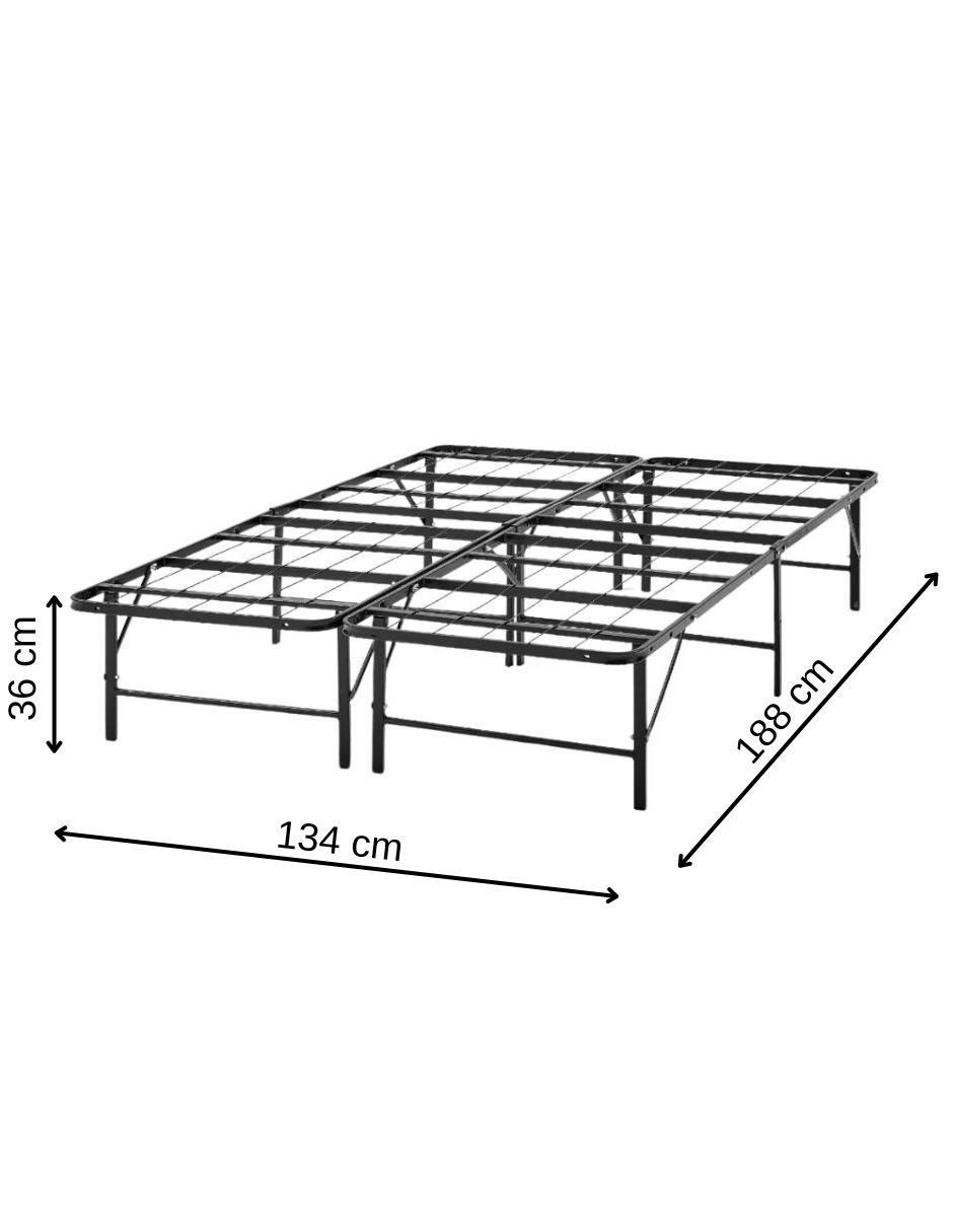 Base para cama armable de acero Matrimonial 2