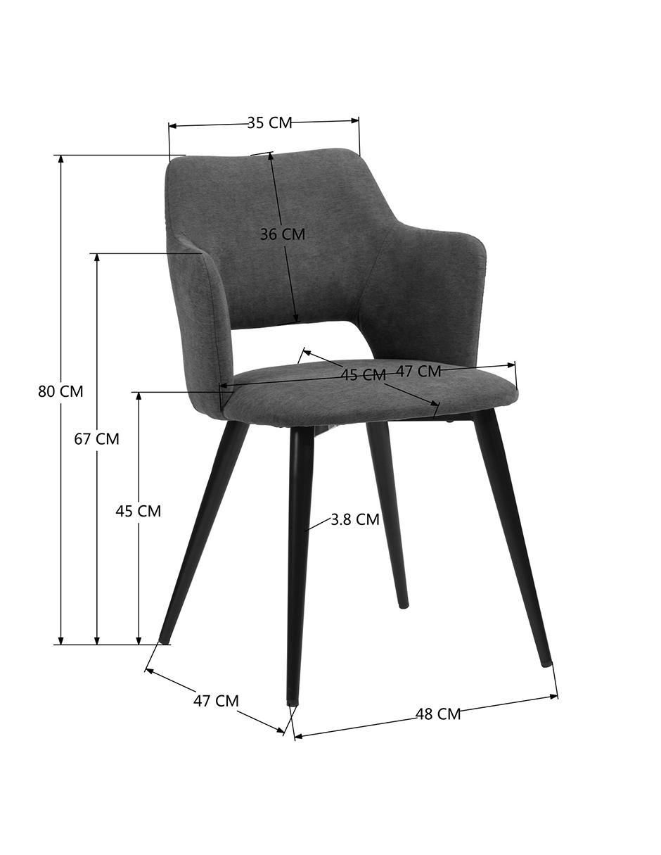 Silla 2 "piezas" home make akanji "de" tela