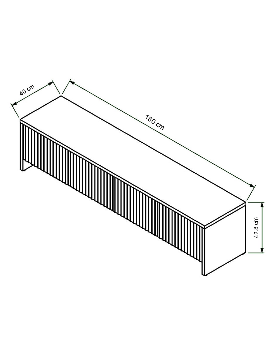Mueble de tv Victoria de MDF 9