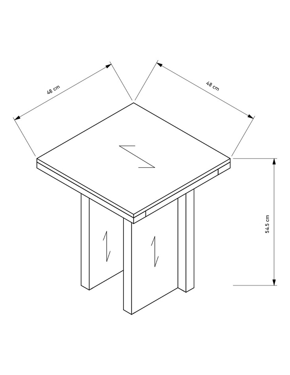 Mesa lateral Lirio 8