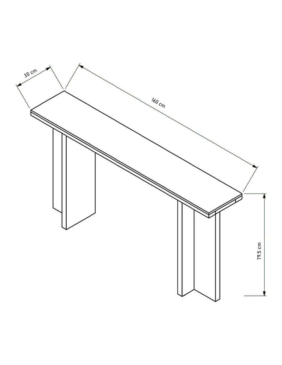 Consola Lirio de MDF 7